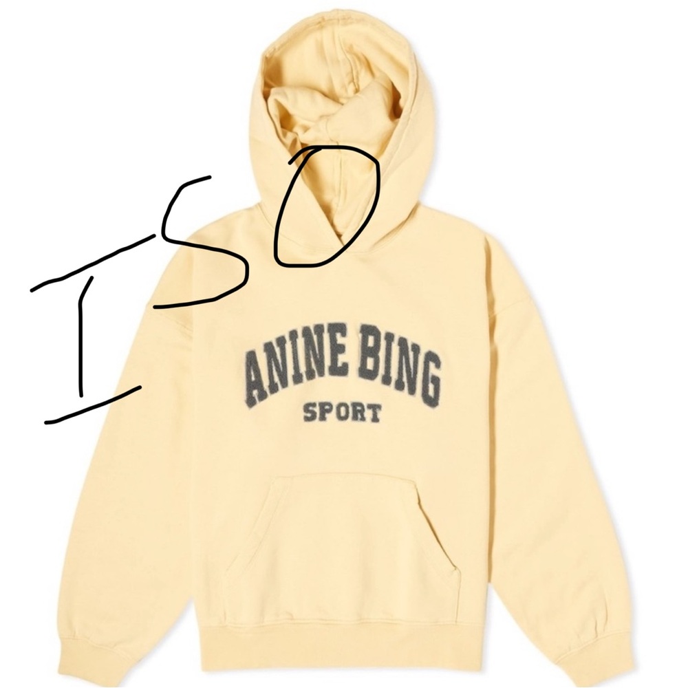Anine Bing Sport Hoodie in Yellow